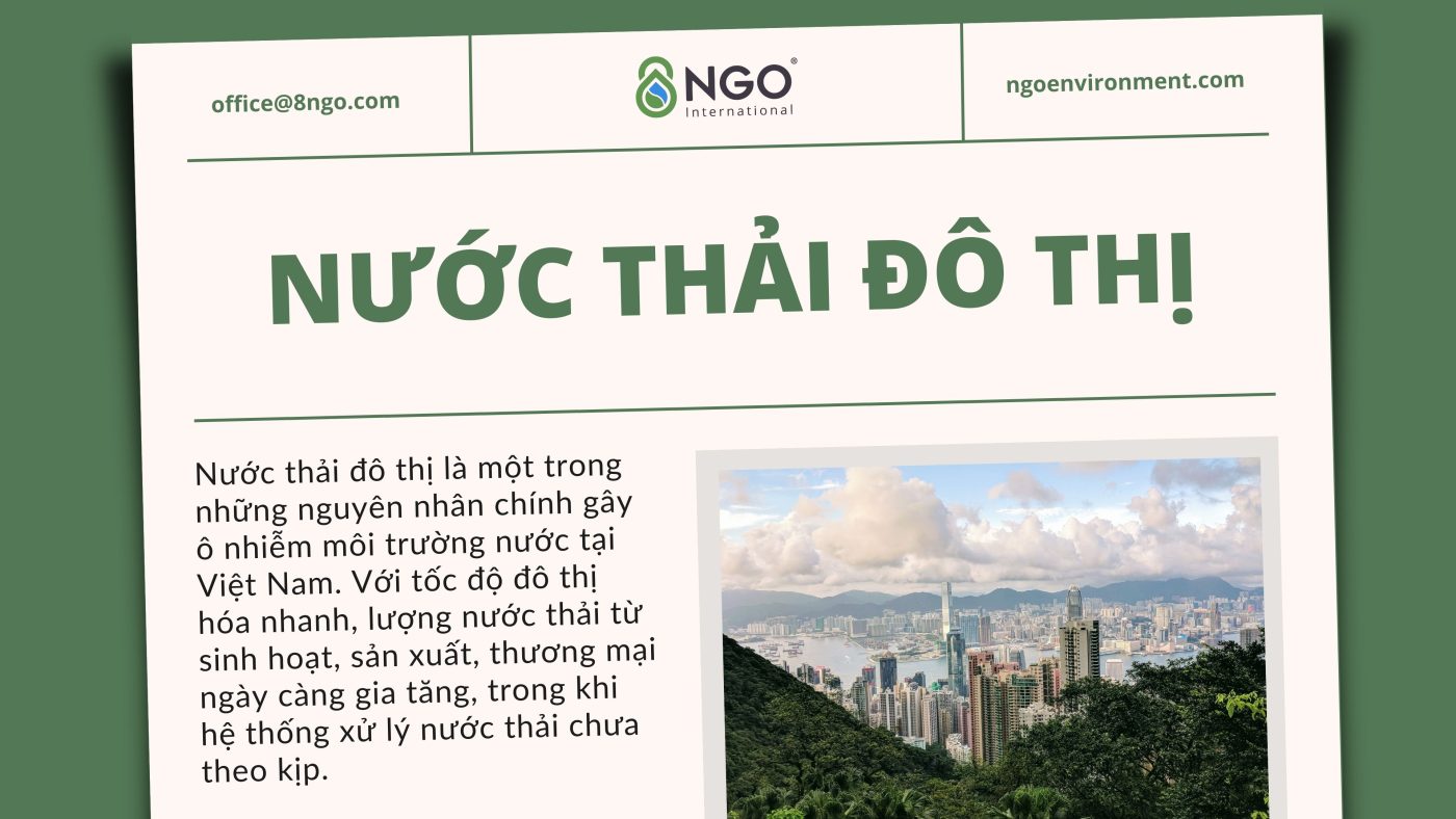 GIẢI PHÁP XỬ LÝ NƯỚC THẢI ĐÔ THỊ HIỆU QUẢ nuoc thai do thi